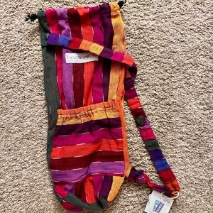 The Little Yoga Colorful Striped Crossbody Bag $20